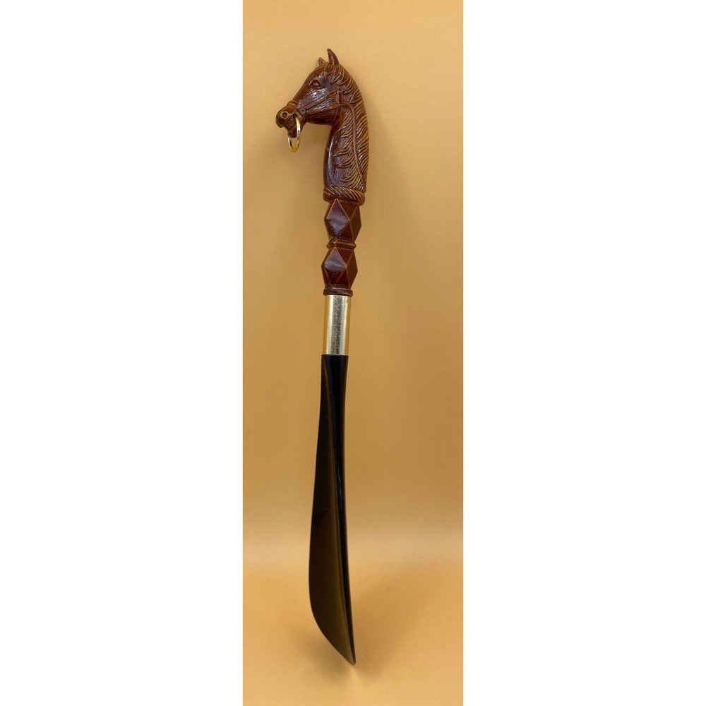 Vintage Three-toned Plastic Horse Shoe Horn Pre-owned